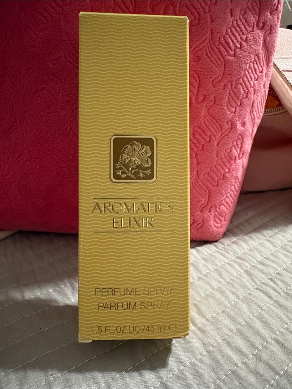 Clinique Aromatics Elixir Perfume Spray Yellow Box